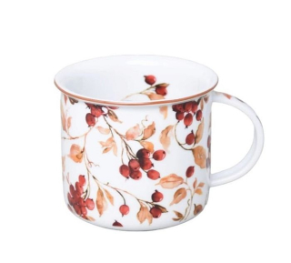 Hrnek 380ml TINA - PODZIM DF, čes.porcelán
