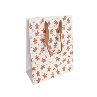 Taška dárková M, PERNÍČEK, 23x18x10cm, papír