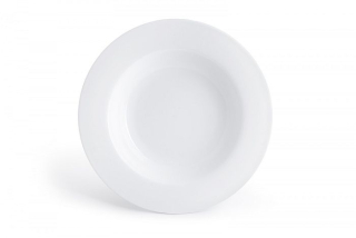 Talíř d23,7 hluboký, PURE Premium, silný, bílý porcelán