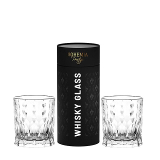 Sklen. 340ml, 2ks, BOHEMIA PR. CONTE, whisky, DB