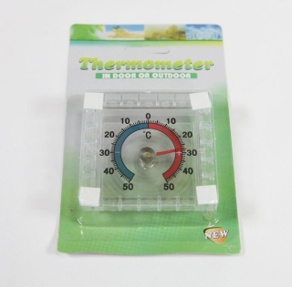 Teploměr 7,5x7,5cm univ., -50°C+50°C, samolep.