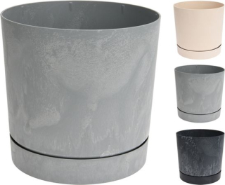 Obal květ. d23x23cm, HLADKÝ, 3 barvy, plast