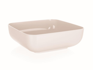 Miska 3,0l, 23x23x 7,8cm,AMIENS, čtv.,krém.plast