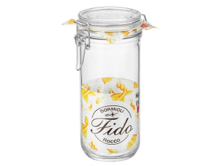 Dóza 1,00l FIDO-Bormioli, d 9,8x21,5cm, patentní sklo