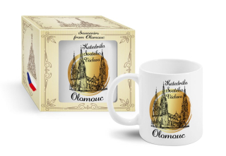 Hrnek 300ml, OLOMOUC KATEDRÁLA SV. VÁCLAVA, DB, keramika