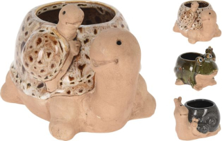 Obal květ. ZVÍŘÁTKA, 3 druhy, porcelán