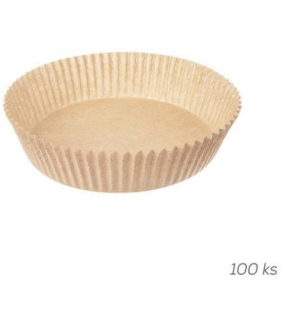 Forma d16cm, 100ks, do horkovzdušné fritézy, hnědá, silikon