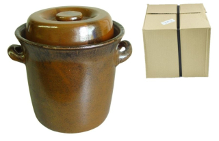 Keramický zelák 5L + víko (17,5/19cm), KOLOMAZNÍK ZÁBŘEH