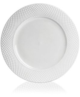 Talíř d26,5cm mělký, MEDIOLAN, bílý porcelán