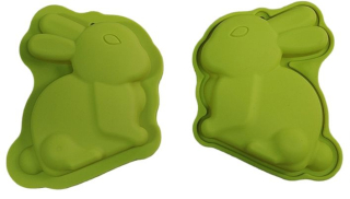 Dvojitá silikonová forma na velikonočního zajíčka