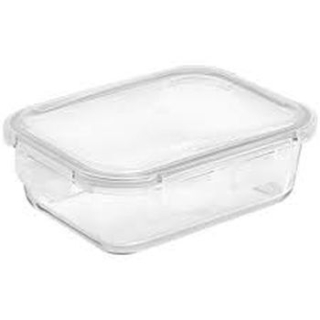 Dóza 0,80l FRESCO, 17,5x12,5,6cm, víčko plast, sklo