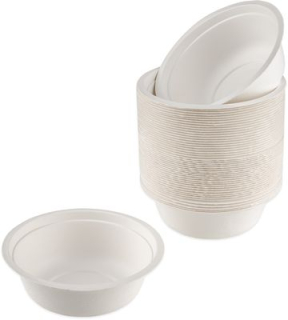 Miska 500ml polévková, d155mm, 50ks, cukr.třtina