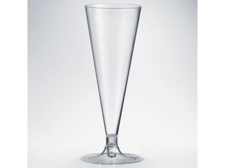 Pohárek 0,1l na šampus krystal, 2díl., d65mm, 6ks, plast