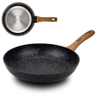 Pánev d24cm, NATURE, nepřil.povrch-kámen, rukojeť plast, indukce