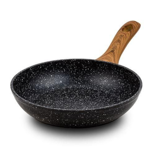Pánev d28cm, NATURE, nepřil.povrch-kámen, rukojeť plast, indukce