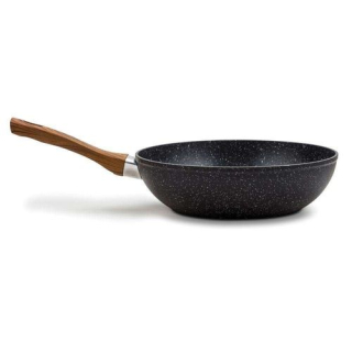 Pánev d28cm WOK, NATURE, nepřil.povrch-kámen, rukpjeť plast, indukce