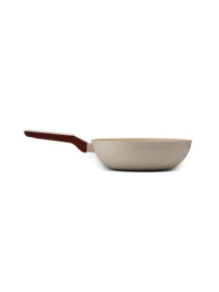 Pánev d28cm WOK, TERRESTRIAL, nepřil.povrch-béž.granit, indukce