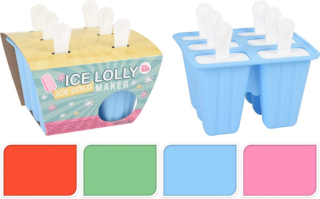 Tvořítko na 6ks nanuků, 4barvy, plast