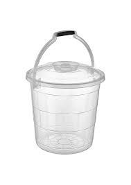 Vědro 10l s víkem, transpar.plast
