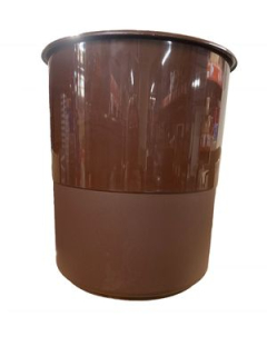 Koš odp.13l kancel.plný HNÉDÝ, d27x30cm, plast