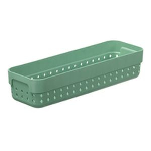 Košík SEOUL M-organ., 24x8x5cm-zel.rozmarýn, plast