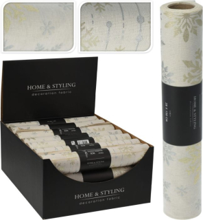 Látka DECO FABRIC 28x150cm, vánoční ZLATÁ