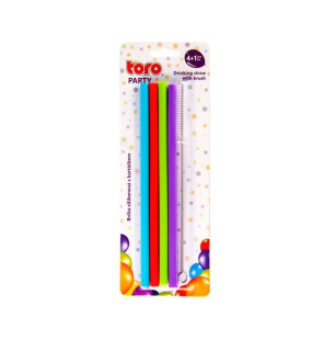 Brčko d mm, 20cm, 4ks+čistič, SILIKON