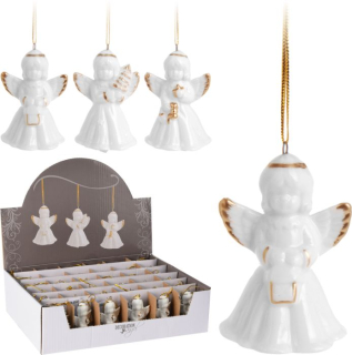 Anděl 6 cm, závěs, 3druhy