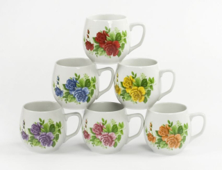 Hrnek 300ml BAŇÁK-RŮŽE U1170, čes.porcelán