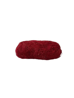 Dekorace SISAL červený 50g, sáček, EAN
