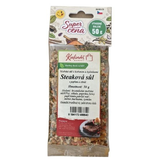 Koření-"K"-STEAKOVÁ SŮL-50g do mlýnku, QQ, sáček