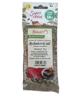 Koření-"K"-BYLINKOVÁ SŮL-50g do mlýnku, QQ, sáček