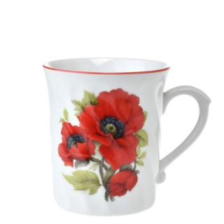 Hrnek 250ml RICHMOND-MÁKY, 6832, čes.porcelán