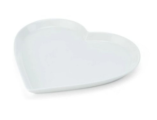 Miska SRDCE 16x15,5cm, bílá, čes.porcelán