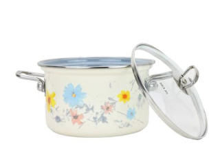 Hrnec+PO d20 sklo bílý, MEADOW, 3,6l, smalt