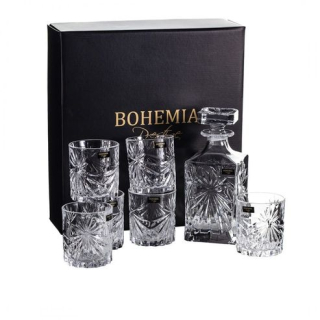 Karafa 0,85+sklen. 320ml, 6ks, FIORE, BOHEMIA PR., whisky, DB