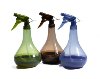 Rozprašovač 0,70l, transparentní 3barvy, d12x23cm, plast