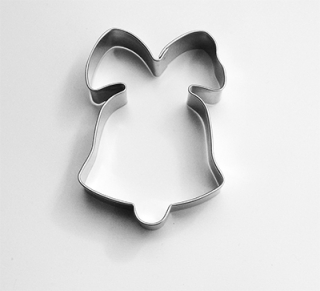 Vykrajovátko nerezové zvon s mašlí 70mm