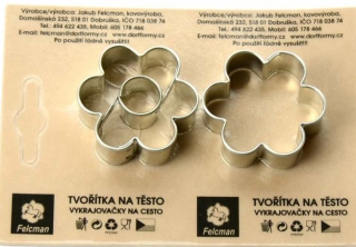 Vykrajovátko 2ks kytičky malé 36mm