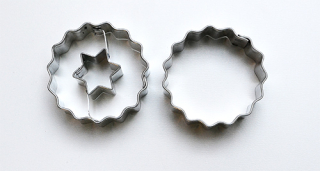 Vykrajovátko 2ks kolečka vroubky malá 38mm