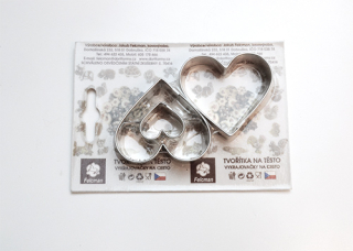 Vykrajovátko 2ks srdíčka 50mm