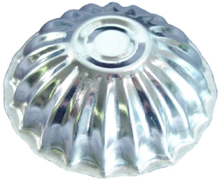 Formičky Košík d61mm střední, 30ks sada, pocín