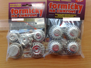 Formička Košík d40mm mini, 30ks sada, pocín