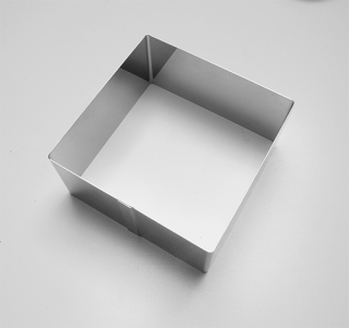 Formička Čtverec, 8x8x4cm, na přílohy, pocín