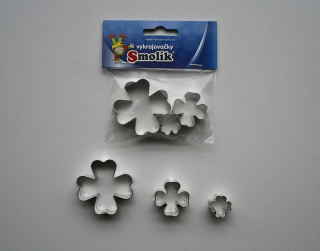 Vykrajovátko - Čtyřlístky-3ks-sada