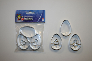 Vykrajovátko - Vajíčko+vajíčka střed, 3ks-sada