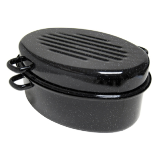 Dvojpekáč 38cm/5,6l vysoký smalt