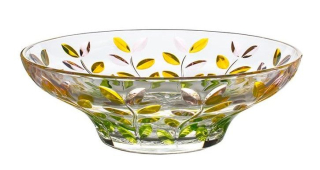 Mísa d30,5cm, BOHEMIA PR. LAURUS SPRING, barev. sklo