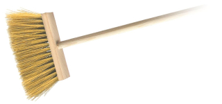 Koště chodn.zatl.+hůl 120cm, PET vlákna 12cm