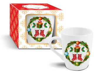 Hrnek 340ml DÁREK vánoční, DB, keramika